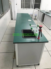 China School Laboratory Furniture Biochemical Lab Desk Aluminum Alloy Wood Structure Chemistry Lab Table for Sale supplier