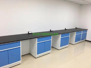 China Factory Direct Selling Side Lab Table 7200mm Long All Steel Laboratory Wall Bench supplier