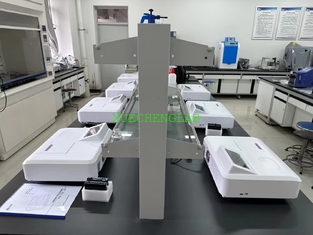 China Traditional Lab Reagent Shelf Steel Glass Structure Reagent Rack for Laboratory Bench Use supplier