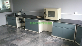 China Direct Factory Price Lab Bench Lab Table 7200mm Long Steel Lab Table Side Lab Bench Laboratory Wall Bench supplier