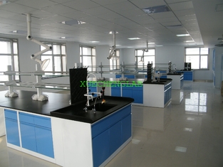 China Glavanized Steel Lab Bench 8 Feet Long Laboratory Central Table All Steel Island Bench supplier