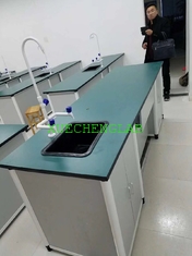 China Biochemical Laboratory Furniture School Lab Workbench Alum-alloy Wood Chemistry Laboratory Table supplier