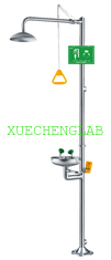 China Cheap Price Lab Accessories  Laboratory Safe Eye Wash Station Combination Type Stainless Steel Emergency Shower Eye Wash supplier