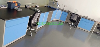 China Lab Workbench 6m Long Side Lab Table All Steel Laboratory Wall Bench supplier