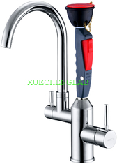China Hospital Lab Accessories Hot Sale Bench Tap Eye Wash Remobile Single Nozzle Emergency Safety Eye Wash supplier