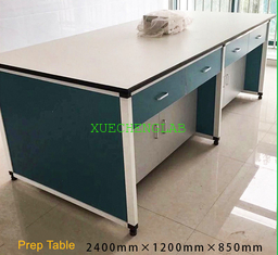 China School Lab Furniture Top Quality Aluminium Alloy Wood Lab Desk Prepartion Room Lab Bench Laboratory Prep Table With CE supplier