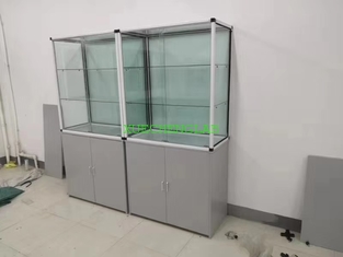 China Top Quality School Lab Furniture Specimen Cupboard Hot Sale Alum-alloy Glass and Wood Stucture Specimen Display Cabinet supplier