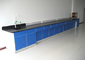 Lab Workbench 6m Long Side Lab Table All Steel Laboratory Wall Bench supplier