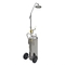 Stainless Steel Mobile Safety Eyewasher with Shower Portable Emergency Shower Eye Wash Station with CE supplier