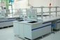 Central Lab Table Lab Bench Steel Wooden Laboratory Furniture C Frame Steel Wood Lab Island Bench 3600*1500*850mm supplier