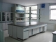 Lab Table 3000x1500x850mm Laboratory Furniture Central Workbench Steel Wooden Island Bench supplier